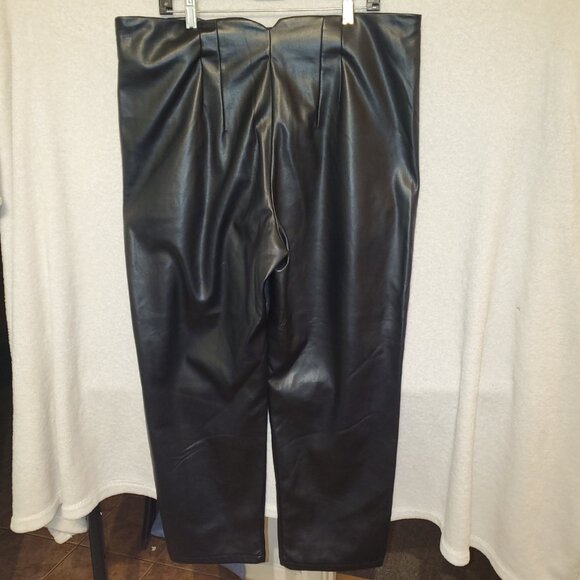 BAGATELLE COLLECTION Sz. XL Black Vegan Leather Pants! Club, Sexy Y2K Party - Picture 10 of 14